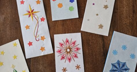 Samedi :  « Atelier de broderie sur papier »