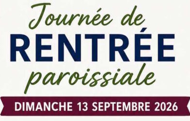C’est bientôt la rentrée paroissiale!